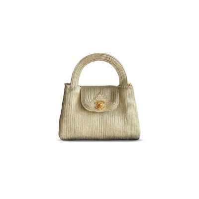 CHANEL KELLY GOLDEN WOVEN BAG  (19*13*7cm)
